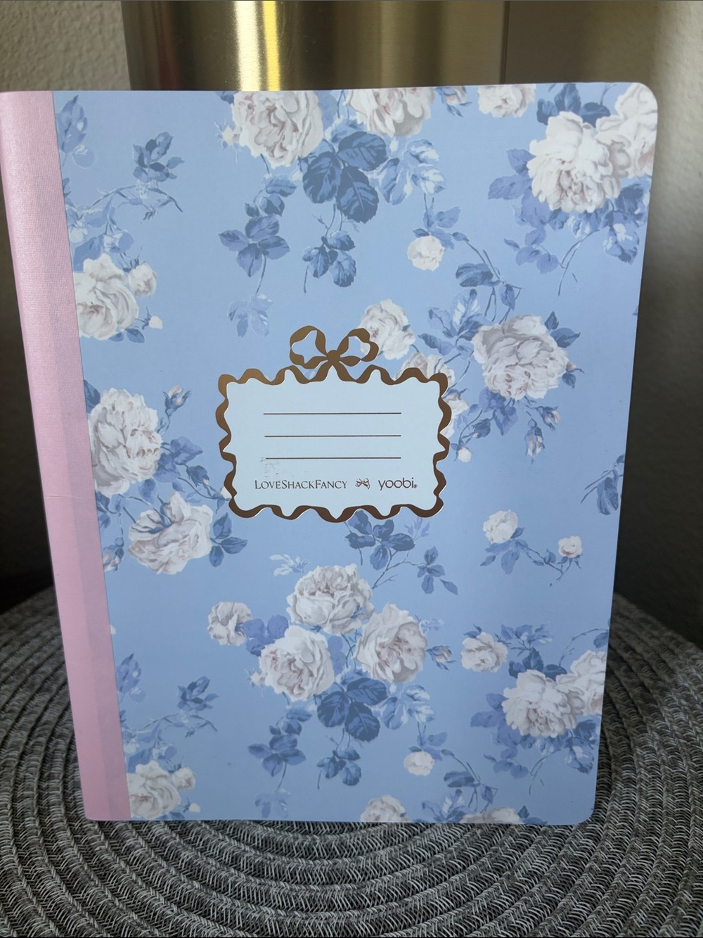 ❤️$12 NWT Love Shack Fancy X Yoobi Everblooming Rosettes Composition Notebook